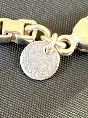 Y2K Tiffany & Co Italian Box Style Sterling Silver .925 Bracelet Size 8